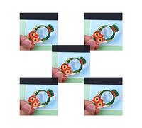 Set di 5 collane con ciondolo a forma di gufo con lente d'ingrandimento