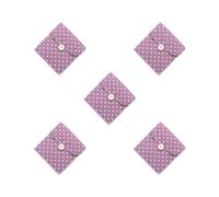 Set di 5 contenitori per tamponi in cotone a pois cosmetici assorbenti igienici borsa organizer di grande capacità borsa per trucco da donna borsa per articoli vari viola