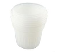 Set di 5 contenitori trasparenti per orchidee con fori per favorire lo sviluppo sano delle radici (XL)