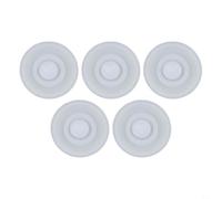 Set di 5 coperchi in silicone per bottiglie sottovuoto, bicchieri da viaggio e tazze, con guarnizioni ermetiche a prova di perdite, per evitare fuoriuscite (C)