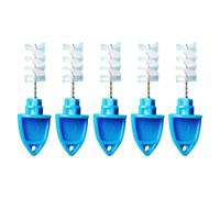 Set di 5 copri rubinetto e spazzole per rubinetti, colore: blu | Protegge i rubinetti da macchie e sporco per un facile utilizzo e riutilizzabilità, garantendo la pulizia