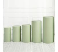 Set di 5 copricalzini in spandex per cilindro, verde chiaro, tessuto elastico
