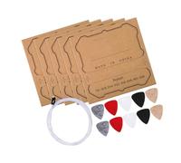 Set di 5 corde di ricambio e 10 plettri in feltro per ukulele di diverse dimensioni per migliorare il suono, accessori per la cura dell'ukulele
