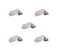 Set di 5 cordiere per mandolino, ponte a 12 fori per 3-6 corde, per chitarra a 3-6 corde, argento