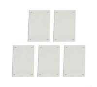Set di 5 cornici portafoto in acrilico trasparente, espositori di varie dimensioni, 4 x 6 cm, 6 x 9 cm, 7,5 x 10,5 cm, 10,2 x 15,2 cm, supporti trasparenti per foto per la decorazione di casa e
