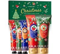 Set di 5 creme per le mani e per il corpo, crema idratante per le mani e il corpo, per l'inverno, piccolo regalo di Natale per uomo/donna/mamma