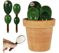 Set di 5 cucchiai dosatori in ceramica, set di misurini per cactus, in ceramica, con misurini e cucchiai, per cucina, a secco, a umido, per alimenti, sale e zucchero (B)