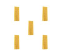 Set di 5 cunei di abbattimento per alberi da taglio robusti strumenti di registrazione cuneo 20 cm giallo