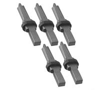 Set di 5 cunei per spaccare pietre e spessori a piuma, in acciaio trattato termicamente, per spaccare cemento, marmo, granito, roccia e pietra (20 x 190 mm)