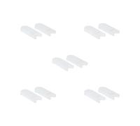 Set di 5 cuscini per poggiapolsi per sassofono, in silicone, resistenti all'usura, con supporto per pollice, accessori anti-fatica, colore bianco