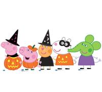 Set Di 5 Cutouts In Cartone A Tema Halloween Di Peppa Pig E Amici
