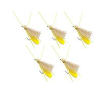 Set di 5 esche con mosca - esche bioniche imitazione insetti | ami per trota e kit realistico, attrezzatura salmone, luccio in acqua con scatola di immagazzinaggio