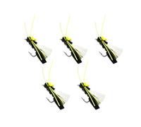 Set di 5 esche con mosca - esche bioniche imitazione insetti | ami per trota e kit realistico, attrezzatura salmone, luccio in acqua con scatola di immagazzinaggio