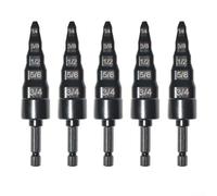 Set di 5 espansori per tubi in rame con capacità 5 in 1 e manico esagonale per l'uso con tubi di rame da 6 mm a 19 mm nella manutenzione HVAC e refrigerazione
