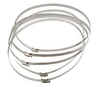 Set di 5 fascette stringitubo, morsetti per tubi, regolabili, per condotti in linea e condotti idroponici, 300 mm