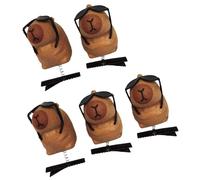 Set di 5 fermagli per capelli alla moda con capibara in 3D, mollette, morbide, adatte per l'uso quotidiano e le feste