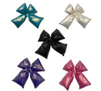 Set di 5 fermagli per capelli imbottiti a forma di papillon per capelli femminili a banana morsetti a mascella forte presa decorazione per lo styling dei capelli