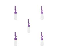 Set di 5 flaconi applicatori a pettine per colorare i capelli, dispenser per tintura, per salone di bellezza, viola, 22,5 x 6 x 4,5 cm