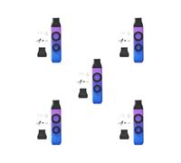 Set di 5 flauto kazoo regolabili per bambini, principianti, adulti, viola, 10,8 x 2,8 cm