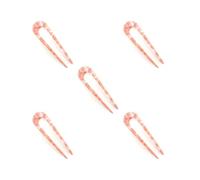 Set di 5 forcine per capelli multicolore, semplicità, accessori per capelli, abbigliamento quotidiano, gioielli retrò, copricapo a forma di U, per adulti e adolescenti, colore rosso anguria