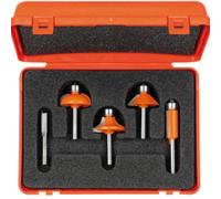 Set di 5 frese CMT profilate -attacco (S) mm6 Cod.: 700.005.03