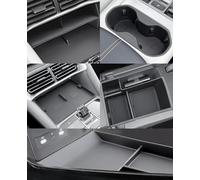 [Set di 5] GAFAT Compatibile con BYD Seal U DM-i EV 2024 2025 2026 Contenitore Console Centrale, 1 Bracciolo, 1 Anteriore Leva, 1 Ripiani inferiore TPE, 1 Portabicchieri, 1 Tappetino Ricarica Silicone