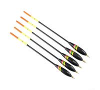 Set di 5 galleggianti da pesca con forte galleggiabilità, interfaccia rinforzata e luminosità fluorescente per vari tipi di pesca