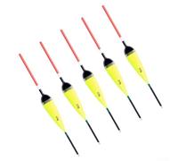 Set di 5 galleggianti da pesca per uso in acque poco profonde, realizzati in legno con livelli di galleggiabilità, 2 g, 3 g, 4 g, adatto per vari tipi di acqua dolce per la pesca (2 g)