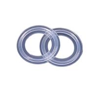 Set di 5 guarnizioni in silicone trasparente per uso alimentare, 38 mm, 1,9 cm, 1,9 cm, 3,8 cm, 5,1 cm, 6,3 cm, 7,6 cm, 10,2 cm, per uso alimentare, per uso domestico (25 x 50,5 mm)