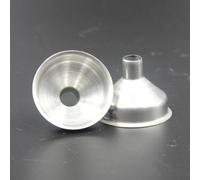 Set di 5 imbuti in acciaio inox per riempire bottiglie a bocca piccola per uso in cucina con flusso fluido e costruzione