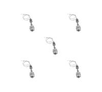 Set di 5 interruttori galleggianti in acciaio inox ad alte prestazioni per serbatoio liquido sensore di livello dell'acqua 65 mm, argento