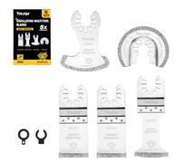 Set Di 5 Lame Oscillanti Con Diamante, Taglio Preciso E Pulito Per La Rimozione Della Malta, Pulizia Del Murario