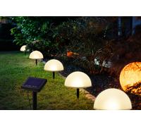 Set Di 5 LED Solar Gartenstecker Solarstecker A Mezza Sfera Lampada Da Giardino
