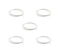 Set di 5 legature in celluloide per chitarra, basso, ukulele, mandolino, colore: bianco perla