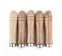 Set Di 5 Legno Lima Maniglia Replacement-Strong Metallo Colletto for File-Craft