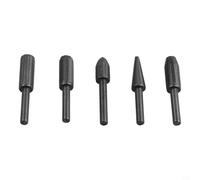 Set di 5 lime rotanti con gambo da 6 mm, per metallo, legno, plastica, lime rotanti in acciaio temprato 45 # per utensili elettrici