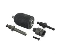 Set di 5 mandrini autoserranti resistenti e adattatori, caratteristiche per compatibilità SDS Plus e gambo esagonale per 2 trapani da 13 mm