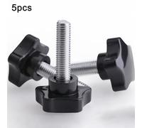 Set di 5 maniglie ergonomiche a stella con testa in gomma, perfettamente adatte per progetti fai da te a casa o in officina (8 x 50 mm)