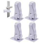 Set di 5 maniglie per porta nere, con barra a T rotonda, per interni, chiavistello (66 mm), cerniere (76 mm), leva nera su rosetta