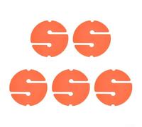 Set di 5 marcatori per caverne e tecniche subacquee con frecce triangolari per la guida della corda nell'esplorazione subacquea (cerchio arancione)