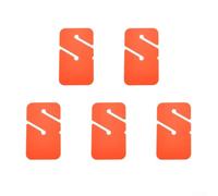 Set di 5 marcatori per caverne e tecniche subacquee con frecce triangolari per la guida della corda nell'esplorazione subacquea (arancione rettangolare)