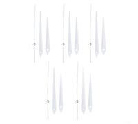 Set di 5 meccanismi in alluminio per la riparazione di orologi fai da te per progetti unici (bianco)