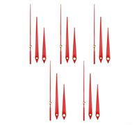 Set di 5 meccanismi in alluminio per la riparazione di orologi fai da te, per progetti unici di orologi (rosso)