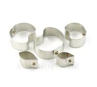Set Di 5 Metallo Medio Lotus Zucchero Craft Formine