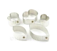 Set Di 5 Metallo Sweetpea Zucchero Craft Formine