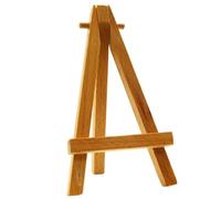 SET DI 5 MINI CAVALLETTI IN LEGNO 12cm