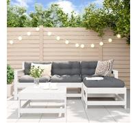 Set di 5 mobili da giardino in legno di pino massiccio, modulare per esterni, per balcone e veranda, resistente alle intemperie, set di conversazioni patio