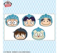 Set di 5 Nintama Rantarou Movie Face Pouch Vol 1 Plush Bag Japan 2025 Bandai