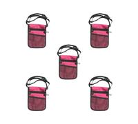 Set di 5 organizer per infermieri, con tasca extra, per la cura della vita, colore: rosso