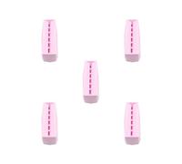 Set di 5 organizer per pinzette a 6 fori per extension per ciglia, rosa, 15 x 6 x 7 cm
